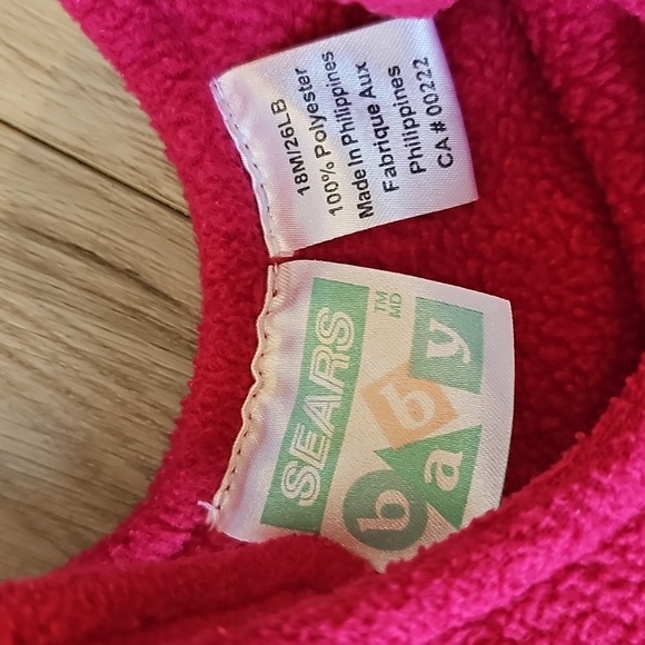 Vintage Sears Baby Fleece Overalls, 18 Months - Picture 6 of 9